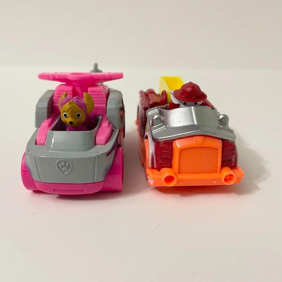 Paw Patrol Diecast  Car Lot Of 6 Skye Everest Tracker Marshall Chase Rubble - Picture 9 of 16